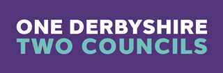 One Derbyshire, Two Councils - LGR strapline