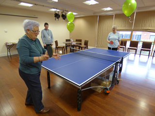 Table tennis table at Oaklands
