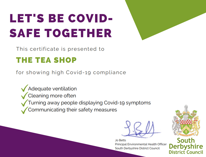 Covid safe certificate