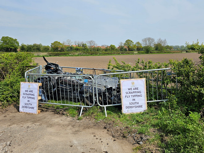 scrapping fly tipping