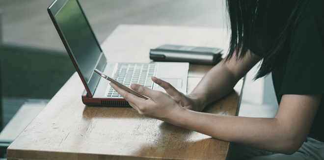 Woman laptop