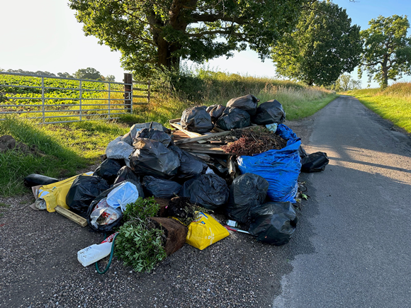 Hilton dumped waste Aug 2023