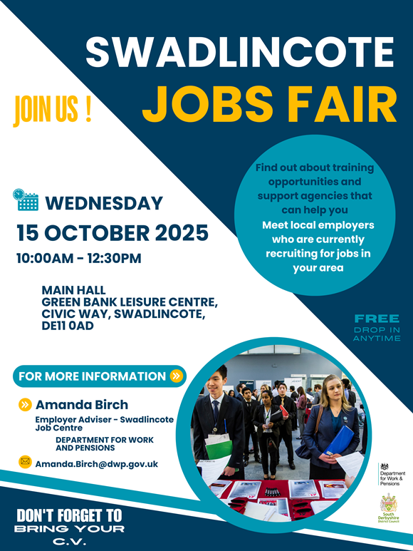 Swadlincote Jobs Fair - 15 October 2025