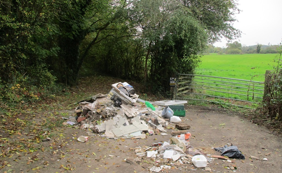 Fly-tipping at Findern
