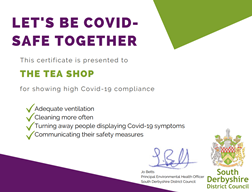 Covid safe certificate