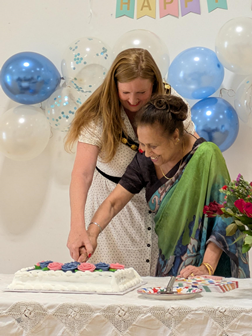 Chair of South Derbyshire District Council visits Sukhmani Ladies Group on their 25th anniversary