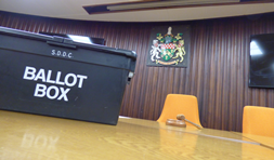 South Derbyshire ballot box