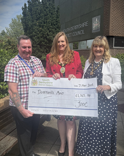 Chair's charity fundraising for Derbyshire Mind