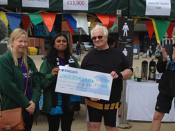 Cllr Pat Murray cheque handover