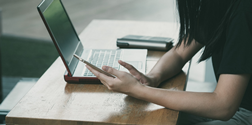 Woman laptop
