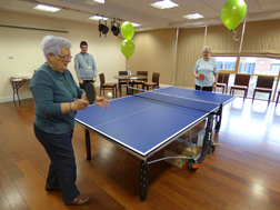 Table tennis table at Oaklands