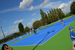 Tennis courts at Melbourne Sports Park