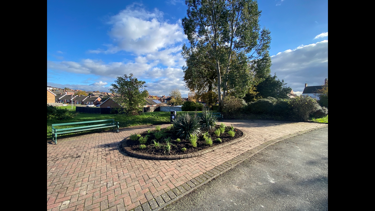 Flower Bed Planted Nov 23