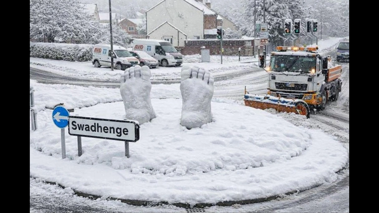 SwadHenge under two feet of snow