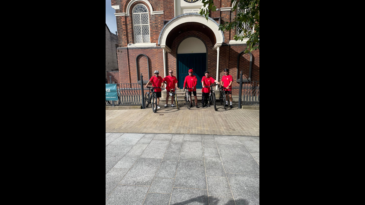 Bike Ride outside Town Hall